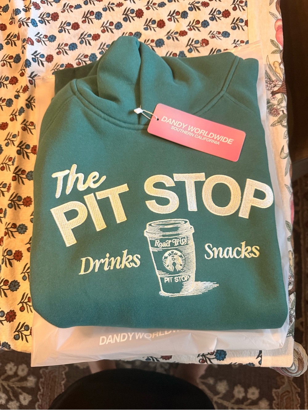 Dandy Starbucks Collab Teal "The Pit Stop" size SM